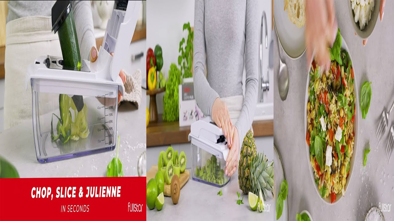 Fullstar Vegetable Chopper [Video] in 2023  Spiral vegetable slicer, Vegetable  slicer, Vegetable chopper