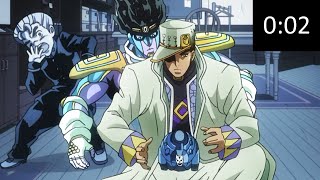 Jotaro stops time for 2 seconds