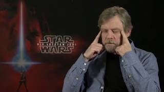 Mark Hamill (Luke Skywalker) using the force!