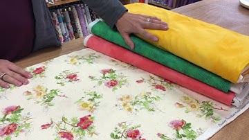 Two Minute Quilter, Quick Tip: Finding companion fabrics