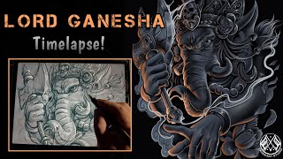 Menggambar /Ganesha/ dengan mudah menggunakan tools soft air brush dan smudge /procreate screenshot 3