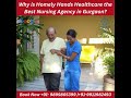 Why is Homely Hands Healthcare the Best Nursing Agency in Gurgaon?