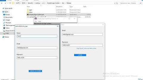 Simple Login System with C++ and wxwidgets