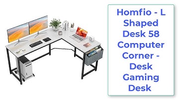 Homfio - L Shaped Desk 58 Computer Corner - Desk Gaming Desk