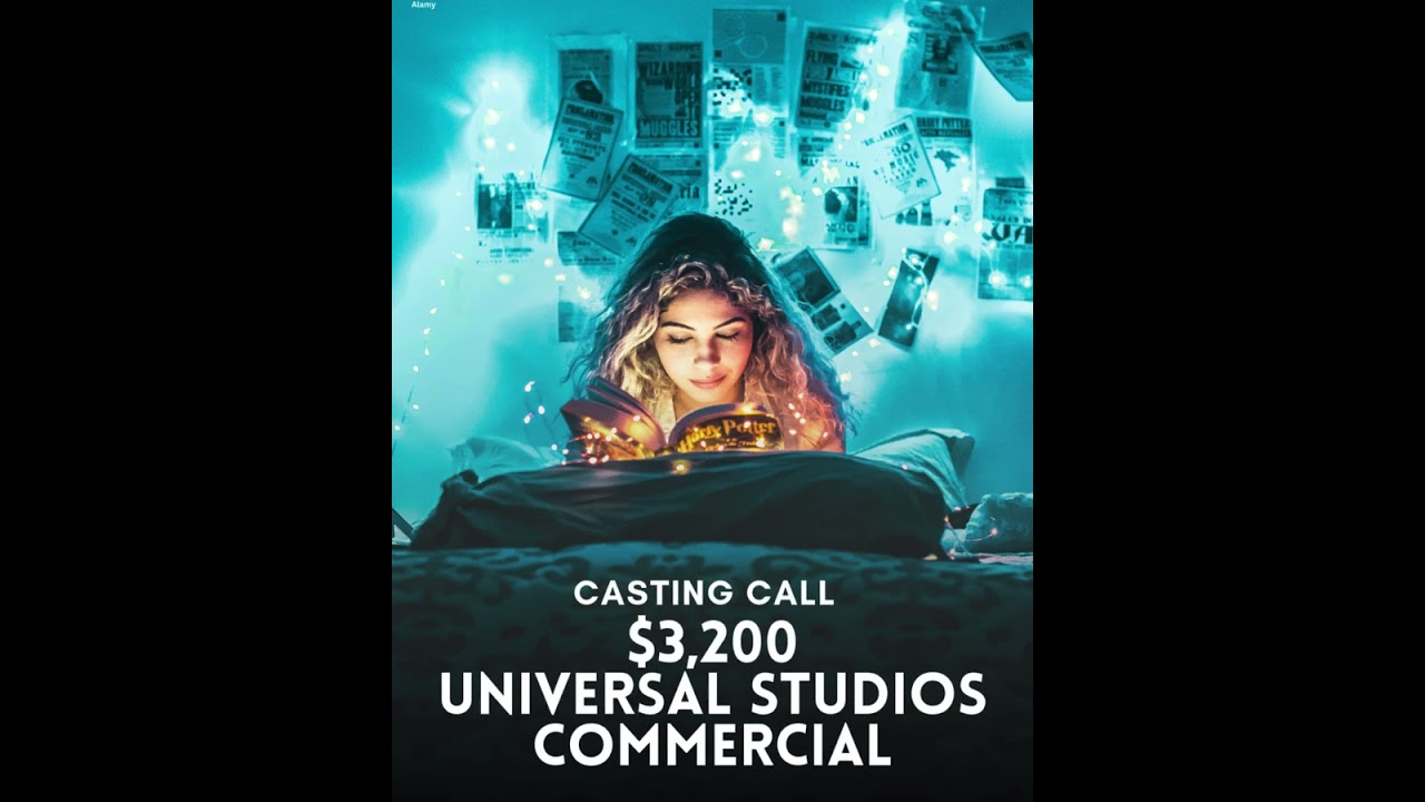 🎬✨ Casting Call $3,200 Universal Studios Commercial! 🏰🌟