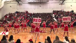 Turkey Day Cheerleading Pep Rally Performance 2015