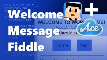 Adding Ace editor to The Blockheads Welcome Message Fiddle