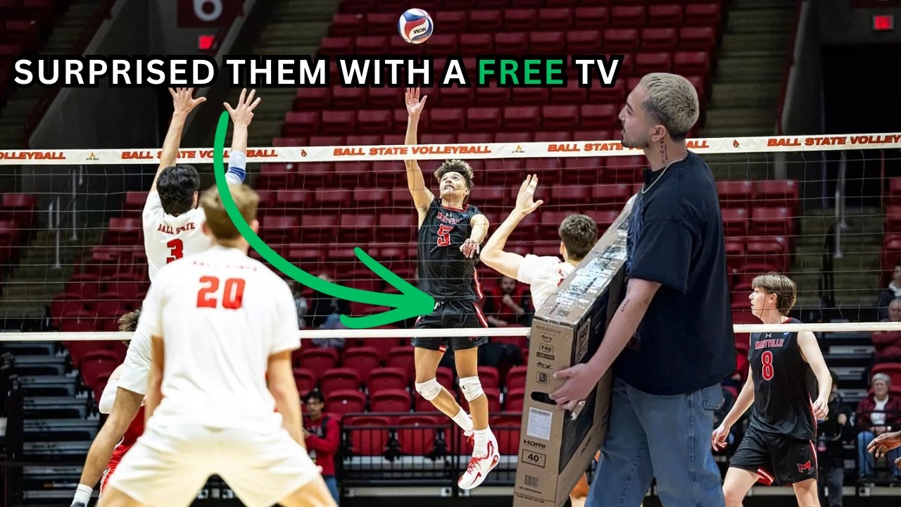 I surprised this high school to Compete for a FREE TV