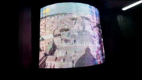 FLC-3000 P18 Flexible LED Curtain Curved Half Cone LED Display