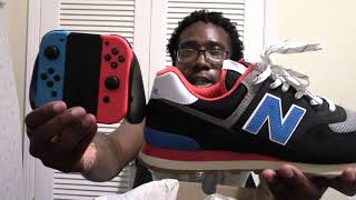 New 574 Black/Blue/Red Review & on Feet - YouTube