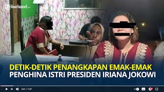 Detik-detik Polisi Tangkap Elsanita Emak-emak Penghina Istri Presiden Iriana Jokowi