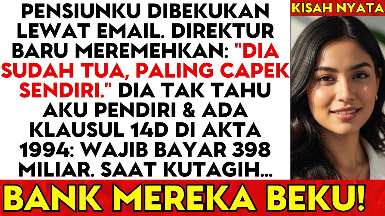 Mereka Bekukan Pensiunku Tanpa Peringatan. Tapi Mereka Lupa Aku Pendiri dengan Kontrak Rp398 M…