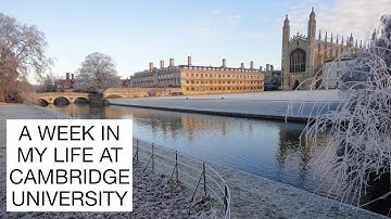 A typical week in my life as a student at Cambridge university studying physical natural sciences