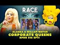Willam and alaska dive into drag races corporate queens