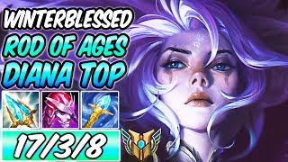 700 AP WINTERBLESSED DIANA TOP ROD OF AGES OFF-TANK SEASON 13 New Build & Runes | League of Legends