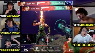 Valorant Streamers React To ZETA INSANE CLUTCHES Against FS In VCT screenshot 2