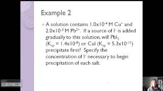Section 7-Precipitation and Qualitative Analysis