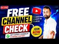 FREE Channel Check LIVE 🔴 | YouTube Growth Tips &amp; Channel Review