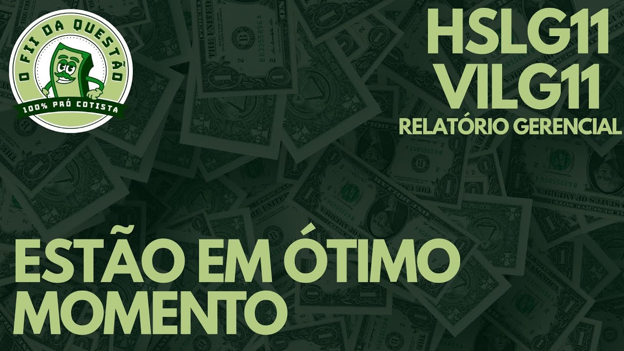 HSLG11 / VILG11 - FUNDOS DE LOGÍSTICA ESTÃO EM UM ÓTIMO MOMENTO