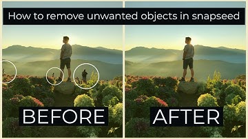 EASIEST WAY TO REMOVE UNWANTED OBJECTS IN SNAPSEED | YONG TUTORIALS