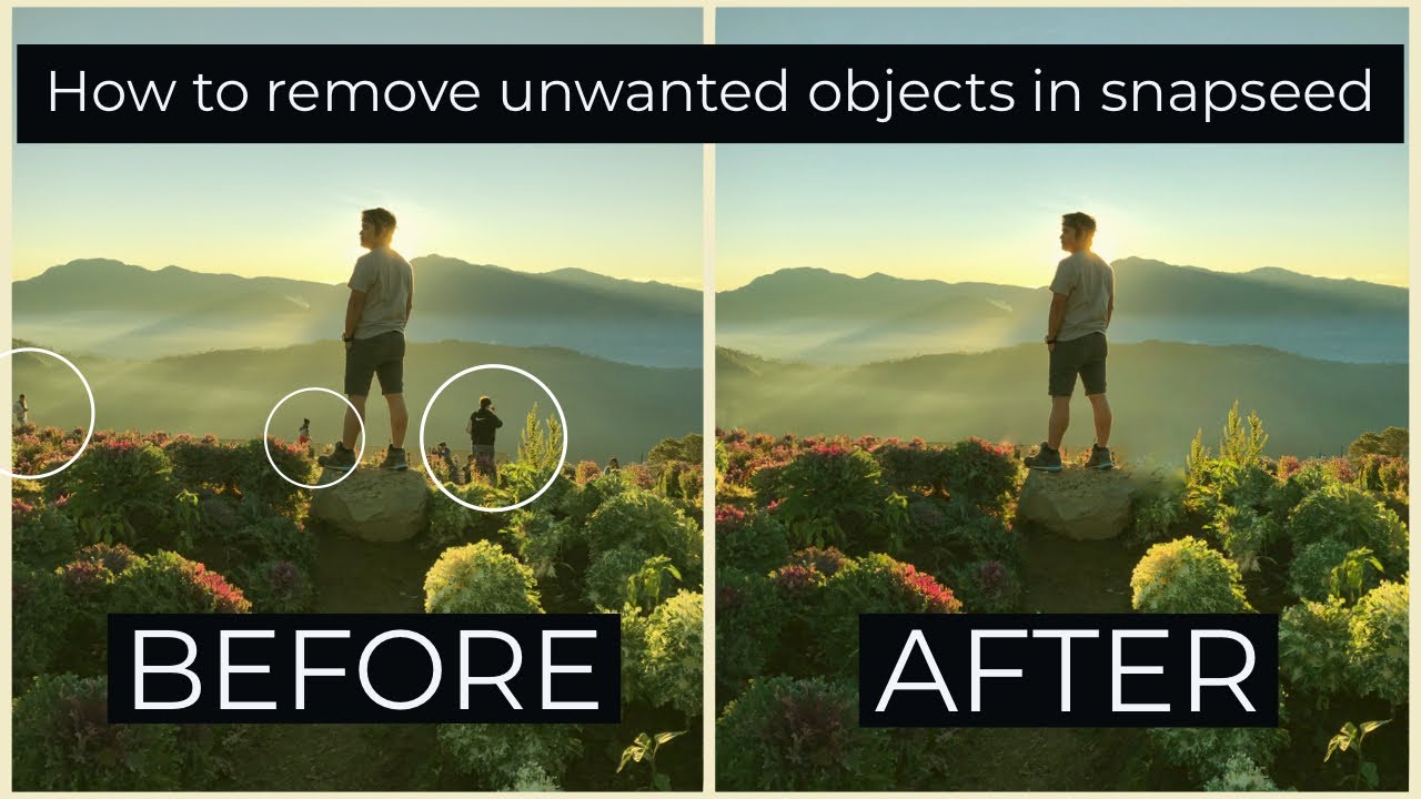 EASIEST WAY TO REMOVE UNWANTED OBJECTS IN SNAPSEED YONG TUTORIALS