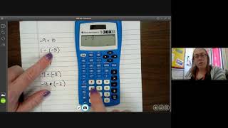 Negatives on TI Calculator
