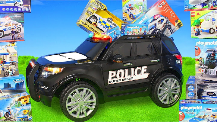 Police Car Ride on with Toy Vehicles