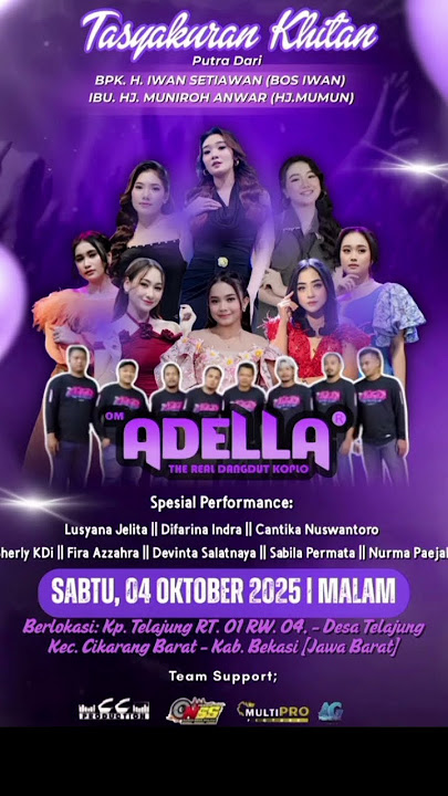 JADWAL OM ADELLA LIVE CIKARANG BEKASI #omadella#dangdutkoplo#shorts#fyp