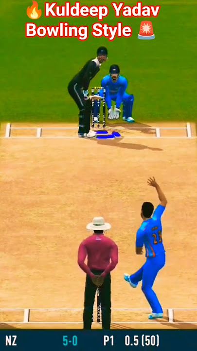 RC24 में Kuldeep Yadav की तरह Spin डाल कर सबको चौका दिया! 😱 | Real Cricket 24 Bowling Magic #shorts