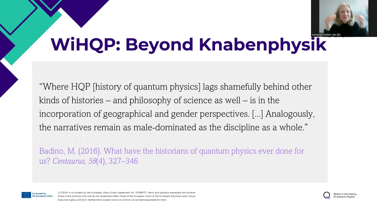 Women in the history of quantum physics - Margriet WiHQP
