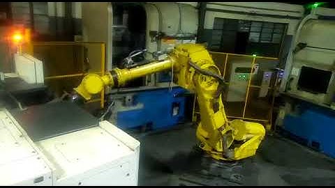 Mahajan Automation, Pune: Machine tending by Fanuc R-2000i/165F RJ3iB
