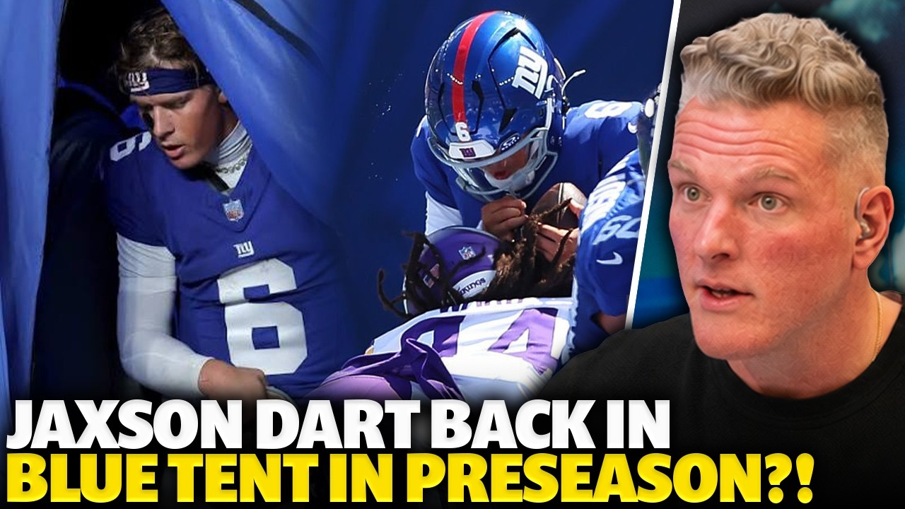 Jaxson Dart Gets SMOKED In Preseason, Took A Trip To The Blue Tent For Concussion Test?!