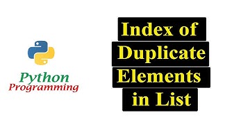 Python Program To Print Every Index of Duplicate Elements in List