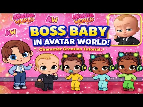 I create Baby Boss 🎉 Characters in Avatar World! #babyboss