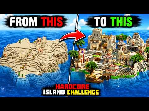 I Survived on the Last Island in Hardcore Minecraft