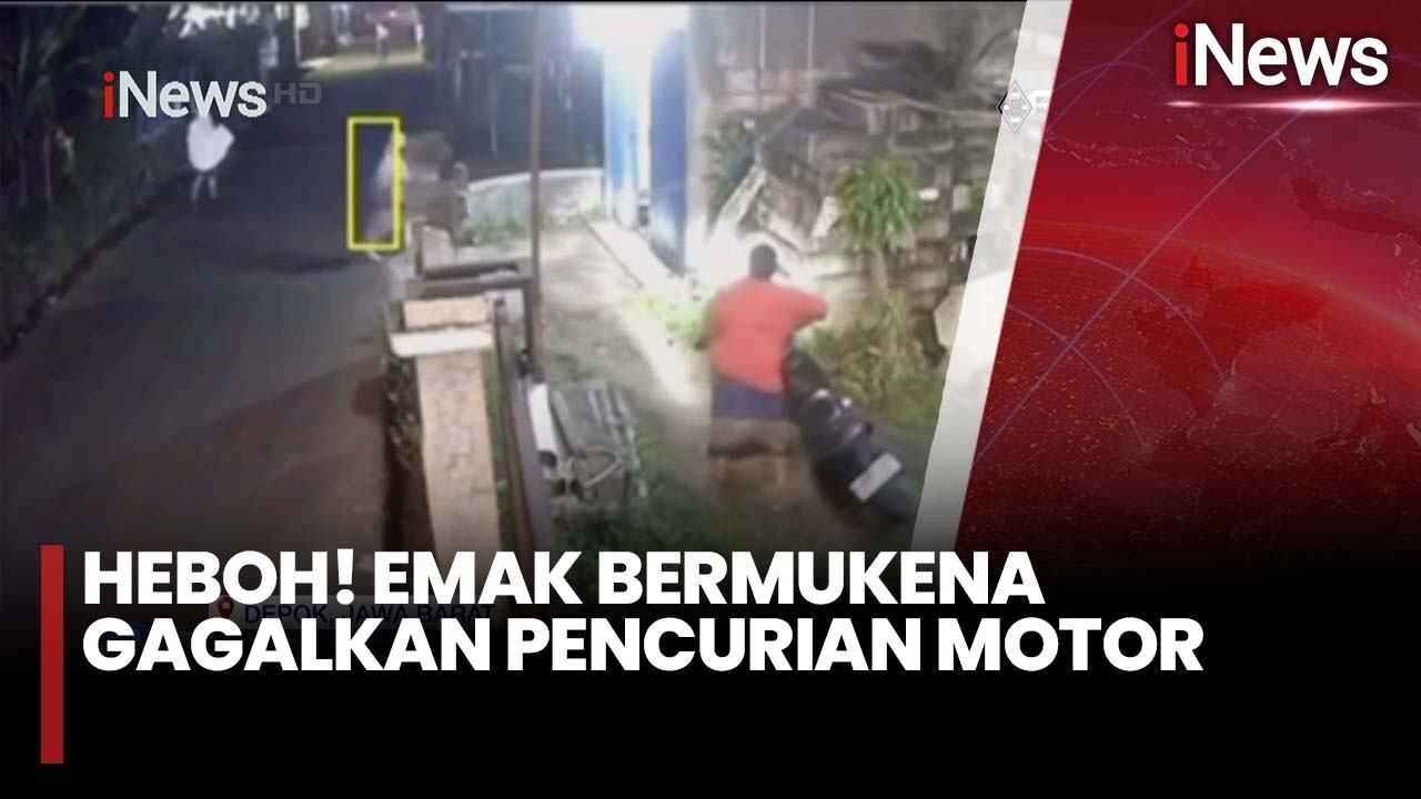 Heboh! Emak Bermukena Gagalkan Pencurian Motor | iNews Malam 27/2