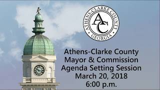 03-20-2018 Agenda Setting Session