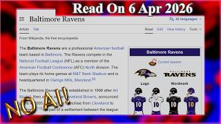Famous Baltimore Ravens (No AI) - 6 April 2026 Net Worth