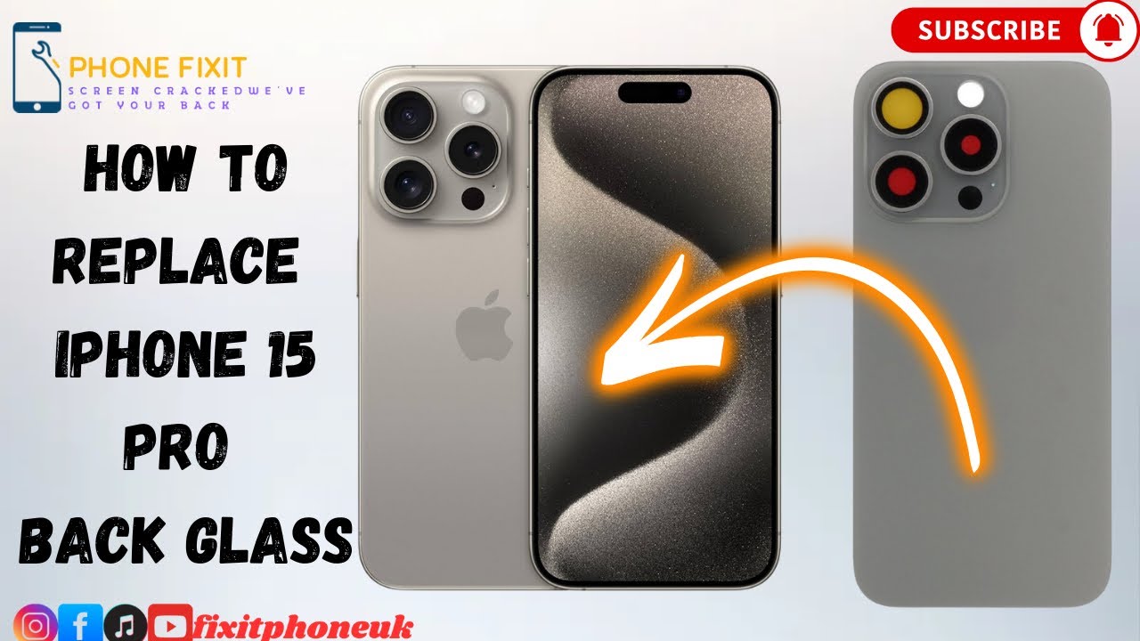 iPhone 15 Pro - How To Replace iPhone 15 Pro Back Glass | Back Is Broken