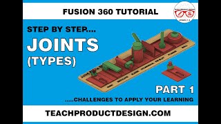 FUSION 360 How to create JOINTS? Learn 7 joint types in one! FREE model in the description!!