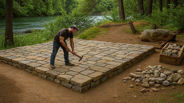 I Built a FOREST HOME in 45 Days with Wood and Stone