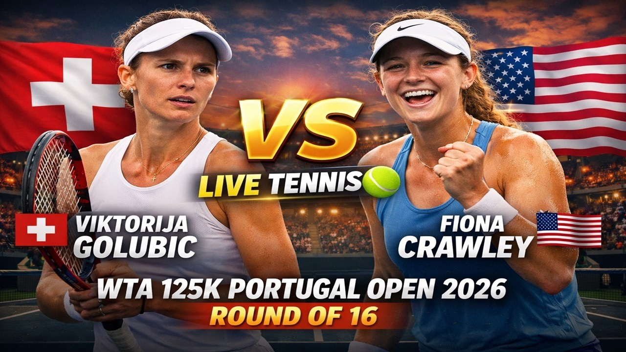Viktorija Golubic vs Fiona Crawley 🎾LIVE TENNIS WTA 125K PORTUGAL OPEN ...