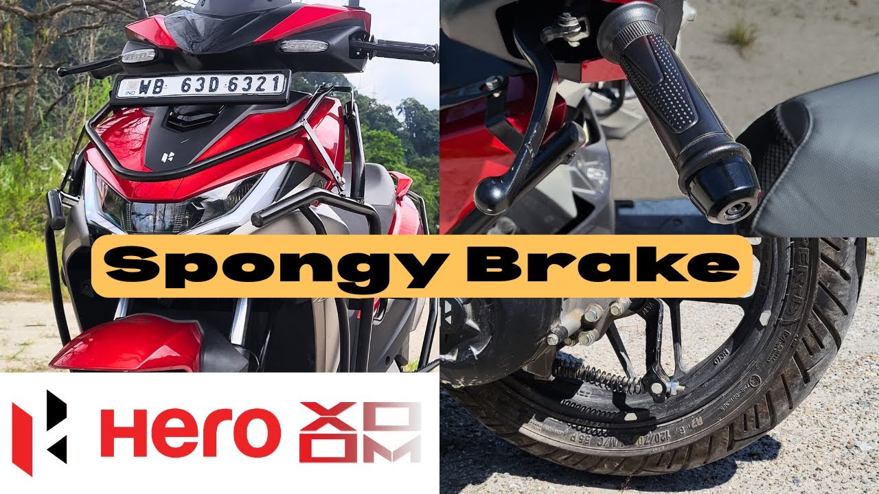 Hero XOOM 125 Spongy Brake Reason | Braking Problem Solved
