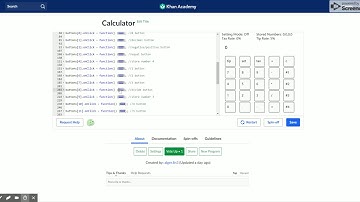 Calculator   Computer programming   Khan Academy code explanation