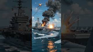Missile Launch from a Giant Warship  #antishipmissile #military #militaryai #missiles  #navy #army