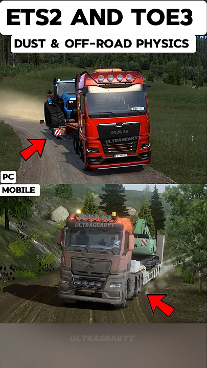 Euro truck simulator 2 vs truckers of Europe 3 Pc game and mobile game comparison 📈🧐