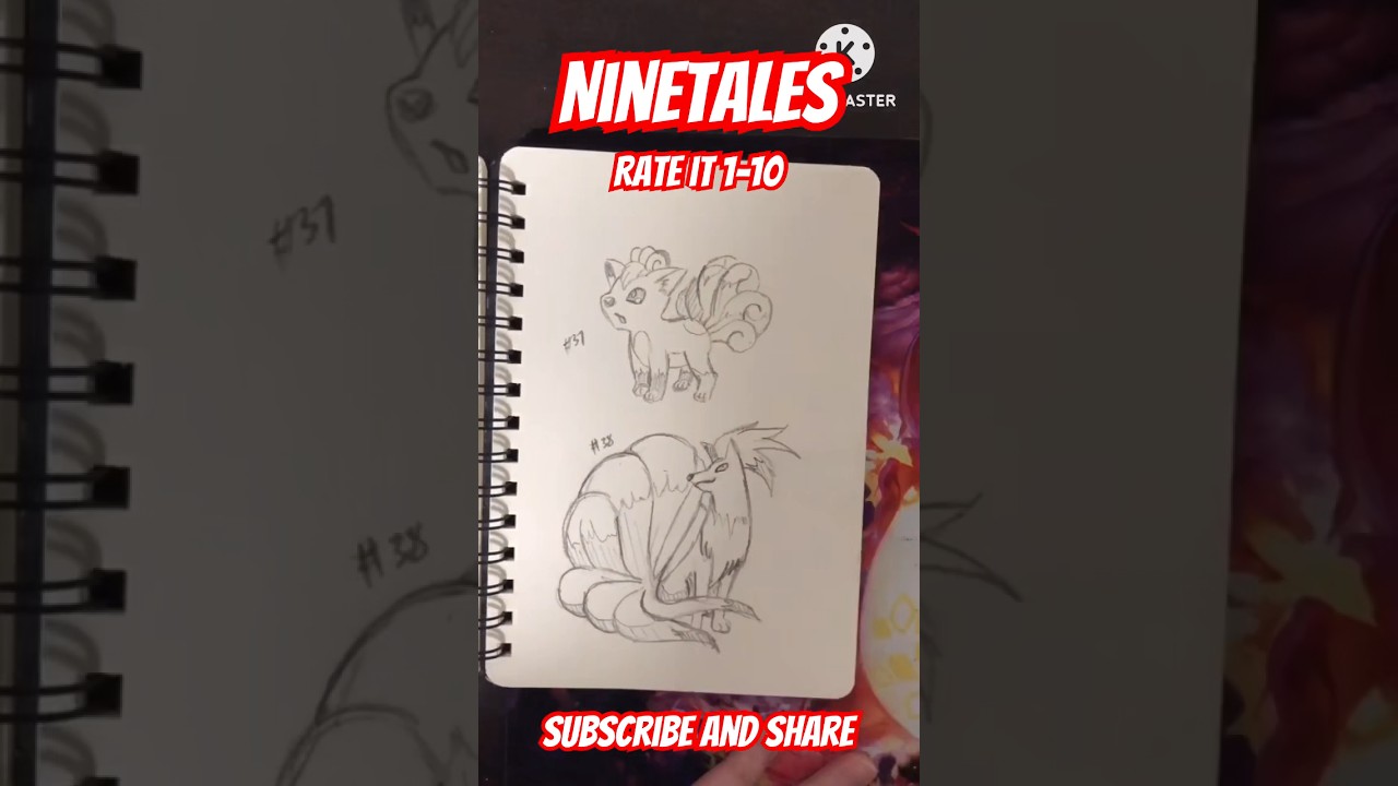 Drawing Ninetales under 5 min 