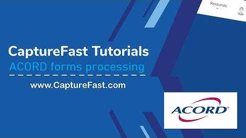 ACORD forms processing demo.