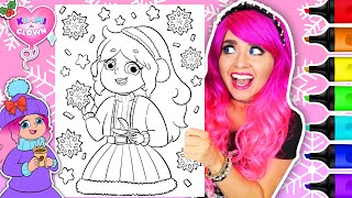 Coloring My Kimmi The Clown Winter Wonderland Coloring Book ❄️ | Snowflakes | Ohuhu Art Markers