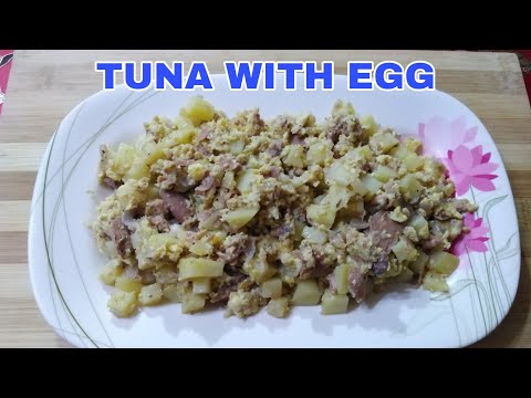 TUNA WITH EGG || SIMPLE AND EASY HEALTHY FOOD RECIPE || shamzavino vlogs